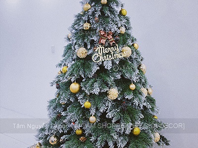 Trái châu Noel vân nổi 6 cạnh 2D [ĐK8/10cm - ánh kim] TRAICHAU-30